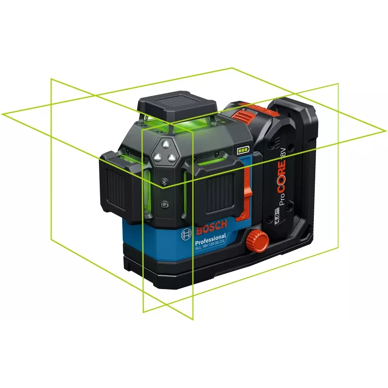 Bosch GLL 18V-120-33 CG zelený líniový laser 1x4,0 Ah (mpn 0601065100)