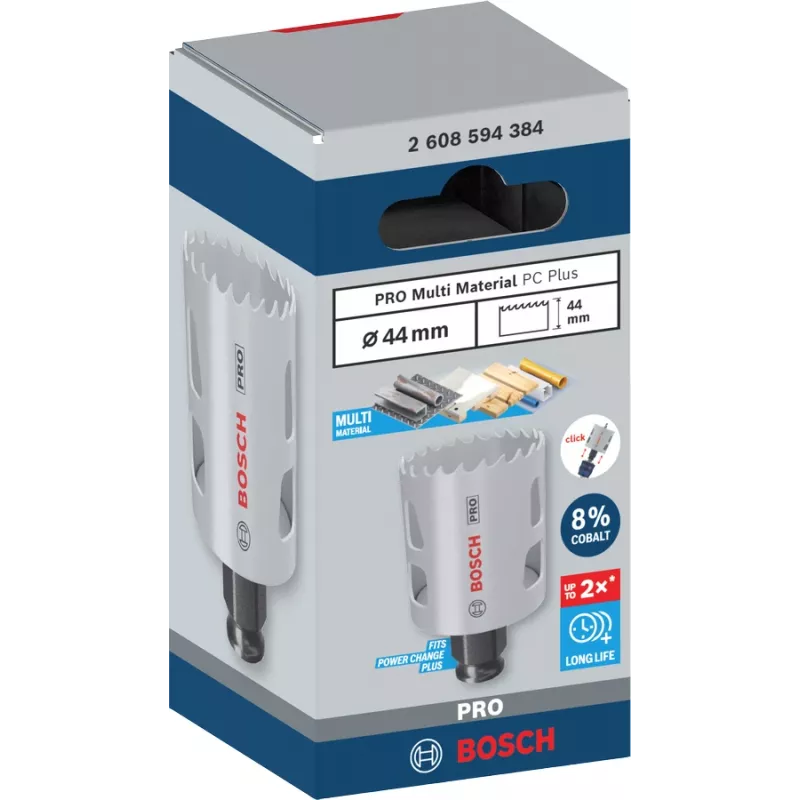 Dierová píla Bosch PRO Multi Material PC Plus 44 mm pre vŕtačku, vhodná na sadrokartón, kov, plast, mäkké drevo