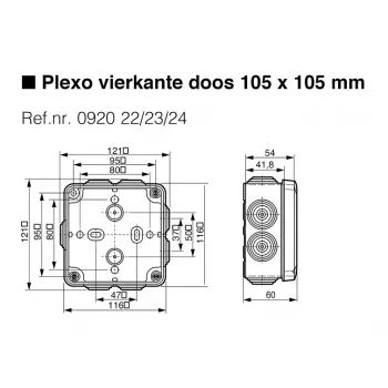 Legrand 092024 elektrická odbočná krabica