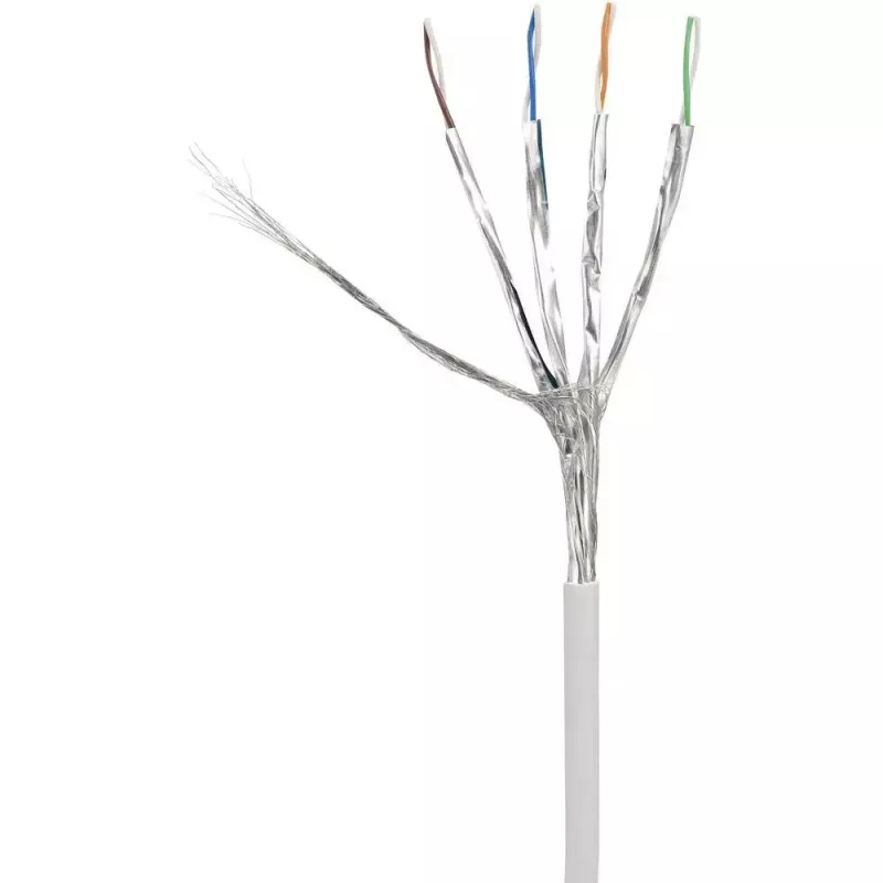 Sieťový kábel Renkforce RF-4149858 0,25 m Cat6a S/FTP sivý