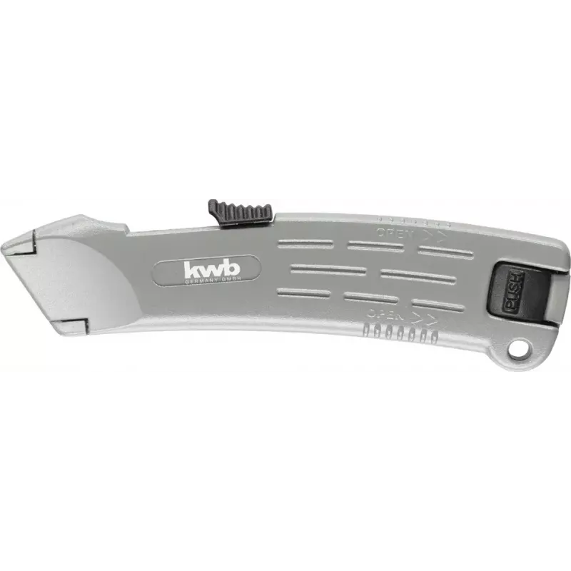 KWB 015210 Profi bezpečnostný nôž s lichobežníkovou čepeľou, 173 mm