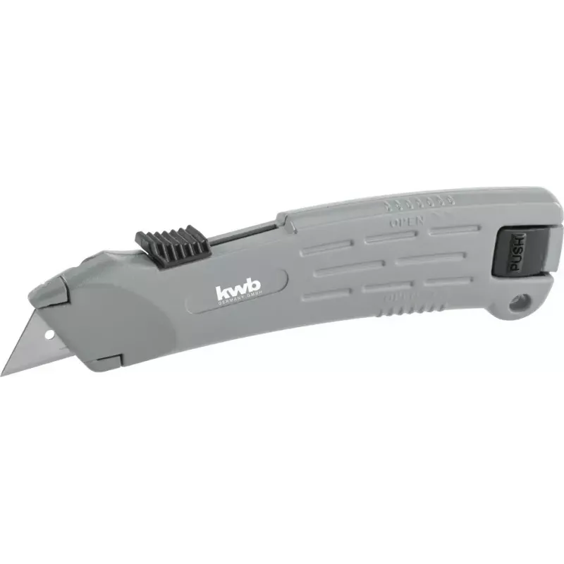 KWB 015210 Profi bezpečnostný nôž s lichobežníkovou čepeľou, 173 mm
