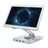 Techly 8-in-1 USB-C hub dokovacia stanica stojan na tablet