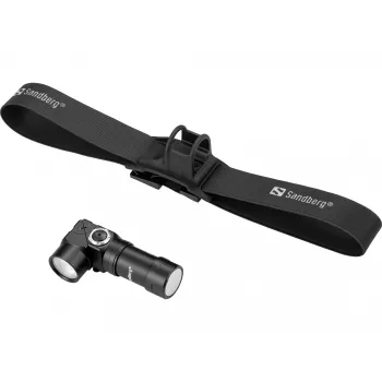 Sandberg Headlamp 500 Duo, čelová lampa, čierna, hliník, IP44, LED, 25 lm