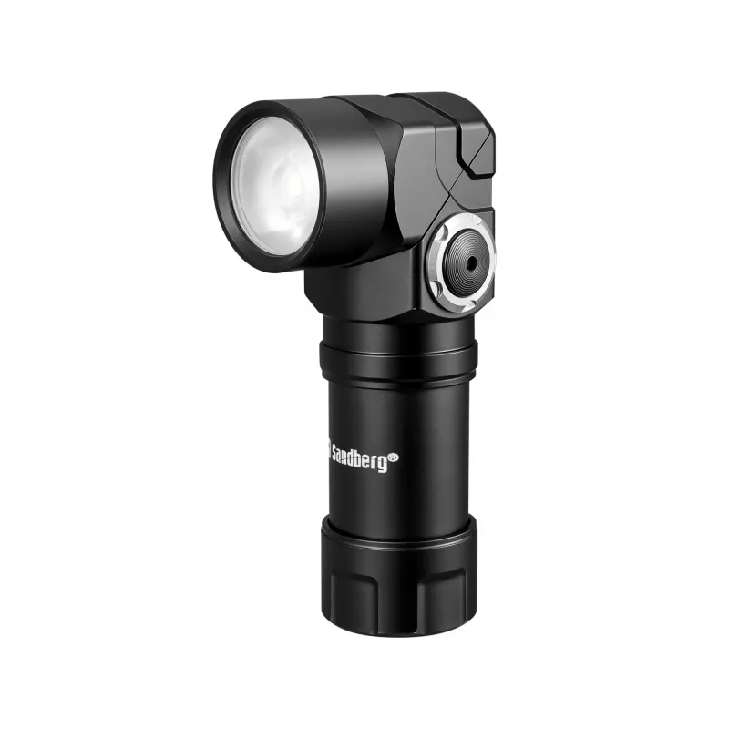 Sandberg Headlamp 500 Duo, čelová lampa, čierna, hliník, IP44, LED, 25 lm