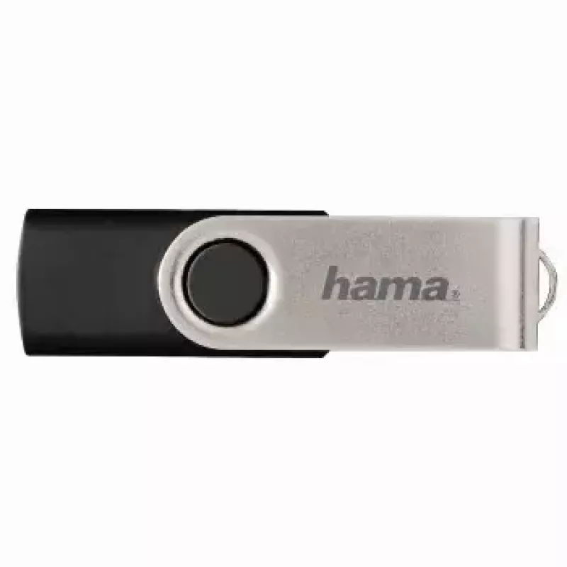 Hama Rotate 128GB USB 2.0 USB kľúč USB Type-A čierna, strieborná
