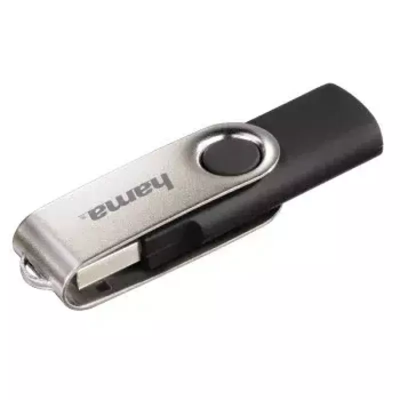 Hama Rotate 128GB USB 2.0 USB kľúč USB Type-A čierna, strieborná