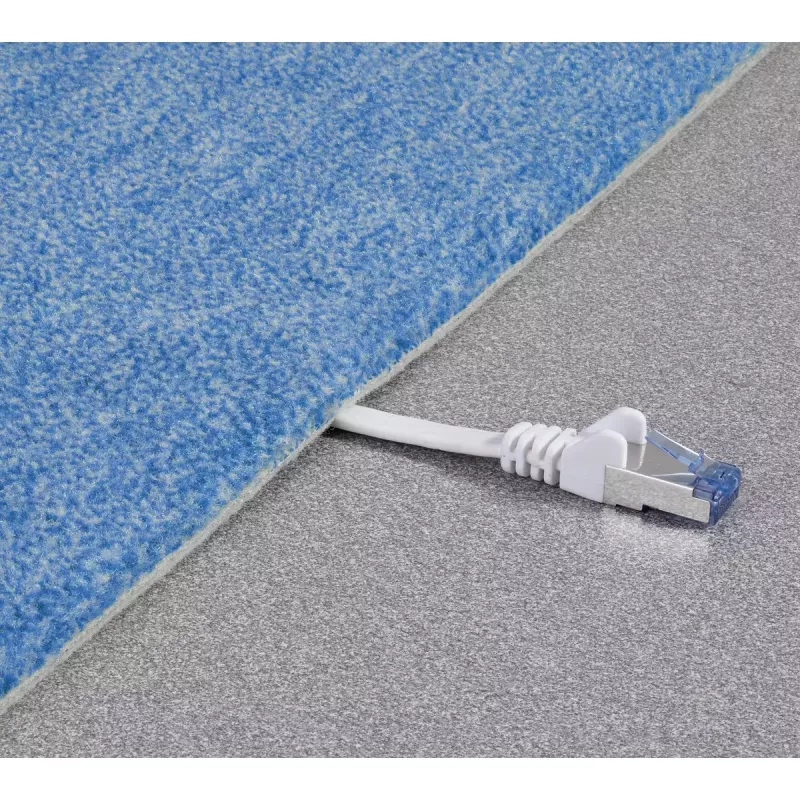 Renkforce 1383279 sieťový kábel RJ45 Cat6a U/FTP, 0,5 m, veľmi ohybný, nehorľavý, sivý