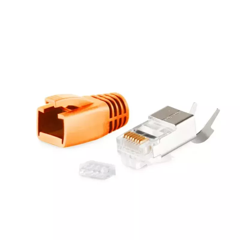 Káblový konektor RJ-45 ShiverPeaks BS72067-O konektor samec oranžový