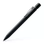 Guľôčkové pero Faber-Castell 243999 – s klipom, zatahovacie, modrý atrament, stredný hrot, čierne puzdro, 1 ks