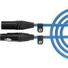 XLR kábel Rode XLR3M-B 3 m — mikrofónny kábel konektor samec na konektor samica, modrý