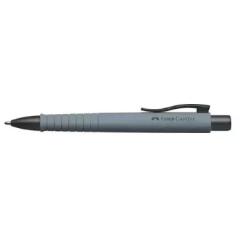 Guličkové pero a.w. Faber-Castell 241188 — so sponou, zatahovacie, modrý atrament, sivé puzdro, extra široký hrot, 1 ks