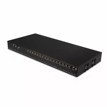 Lindy 16x16 HDMI 4K60 matrica, HDMI, HDMI, 3,5 mm, 3840 x 2160 pixelov, čierna, kov