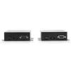 Lindy 300m optický HDMI 4K60 a USB KVM extender, vysielač a prijímač, káblový, 300 m, 3840 x 2160 pixelov, čierna, kov