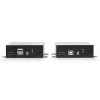 Lindy 300m optický HDMI 4K60 a USB KVM extender, vysielač a prijímač, káblový, 300 m, 3840 x 2160 pixelov, čierna, kov