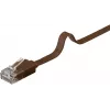 Sieťový kábel Goobay 95897 hnedý 5m Cat6 U/UTP