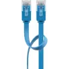 Plochý patch kábel Goobay CAT 6 2 m U/UTP modrý