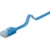 Plochý patch kábel Goobay CAT 6 2 m U/UTP modrý
