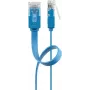 Plochý patch kábel Goobay CAT 6 2 m U/UTP modrý