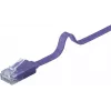 Plochý patch kábel Goobay CAT 6 2m U/UTP fialový