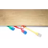 Plochý patch kábel Goobay CAT 6 3m U/UTP žltý