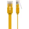 Plochý patch kábel Goobay CAT 6 3m U/UTP žltý