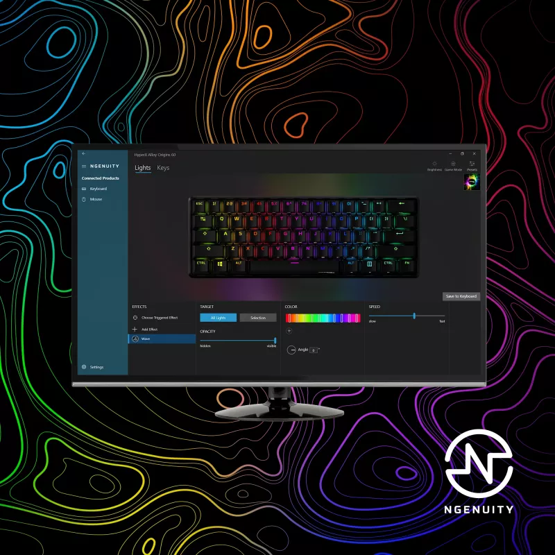HyperX Alloy Origins 60 – mechanická herná klávesnica – HX Red