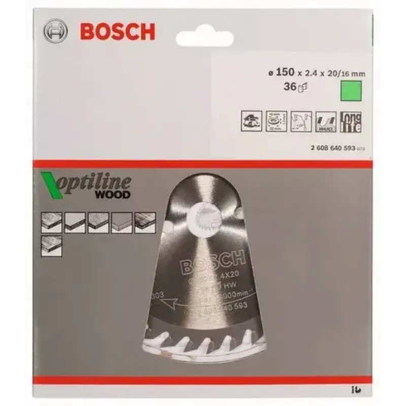 Kotúčový pílový list Bosch 2 608 640 593 15 cm drevo