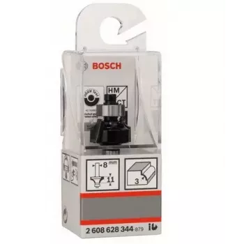 Bosch Accessories 2608628344 zaobľovacia fréza zo spekaného karbidu, stopka 8 mm, dĺžka 53 mm