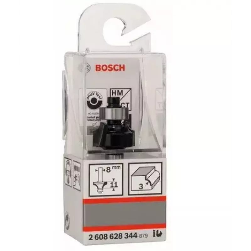 Bosch Accessories 2608628344 zaobľovacia fréza zo spekaného karbidu, stopka 8 mm, dĺžka 53 mm