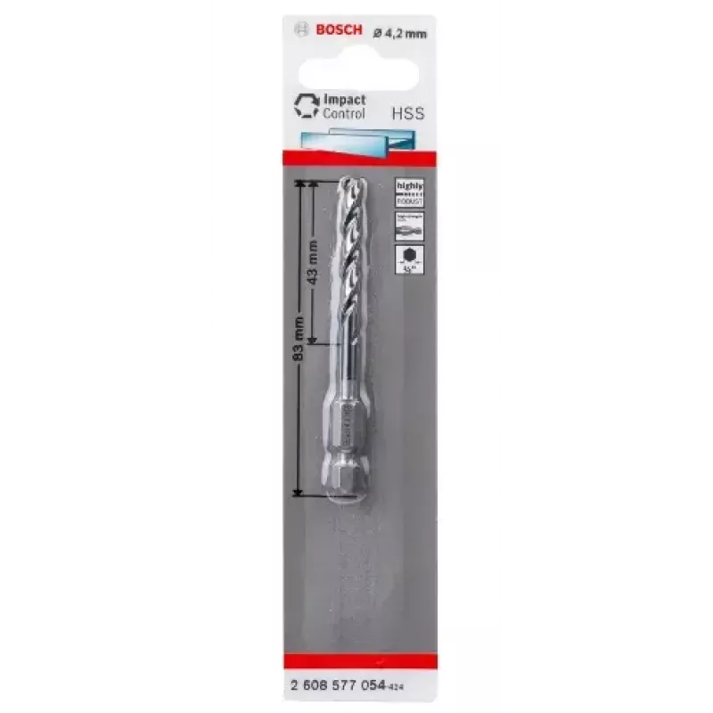 Špirálový vrták Bosch HSS 4.2 mm