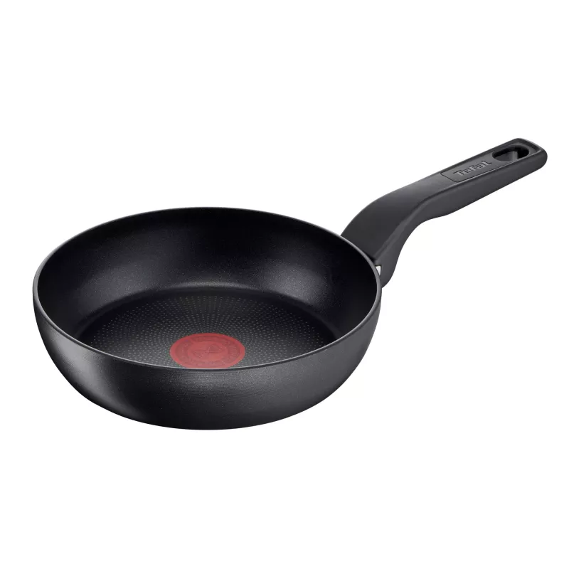 Tefal Hard Titanium Pro G28990 súprava panvíc, 2 ks, titánový povrch, hliník, indukcia, 175°C, čierna