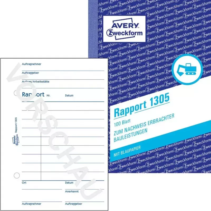 Účtovný formulár/kniha A6 Avery 1305