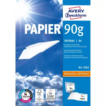 Tlačový papier A4 Avery 90 g/m² 500 listov