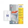 Samolepiace adresné etikety Avery Zweckform 3678 — biely papier, 9,7×3,7 cm, 1400 etikiet (100 listov)