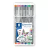 Staedtler Pigment Liner 308 fineliner, 0,5 mm, puzdro so 6 kusmi
