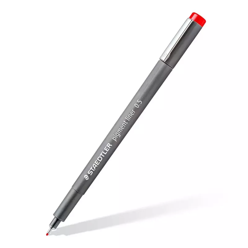 Staedtler Pigment Liner 308 fineliner, 0,5 mm, puzdro so 6 kusmi