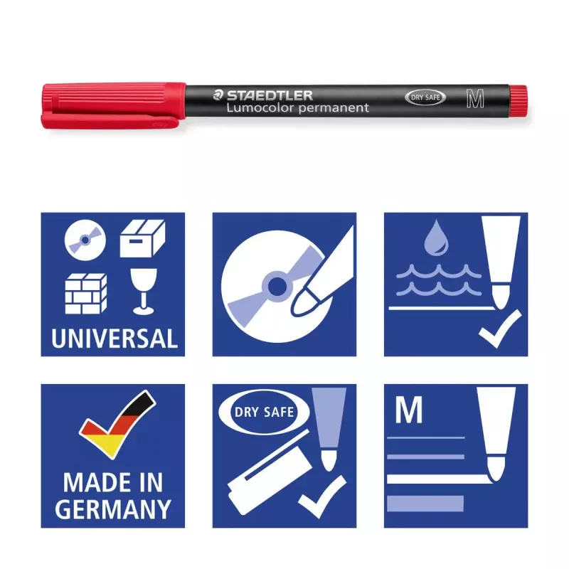 Staedtler Lumocolor Permanent-Marker 317, 4-kusová sada