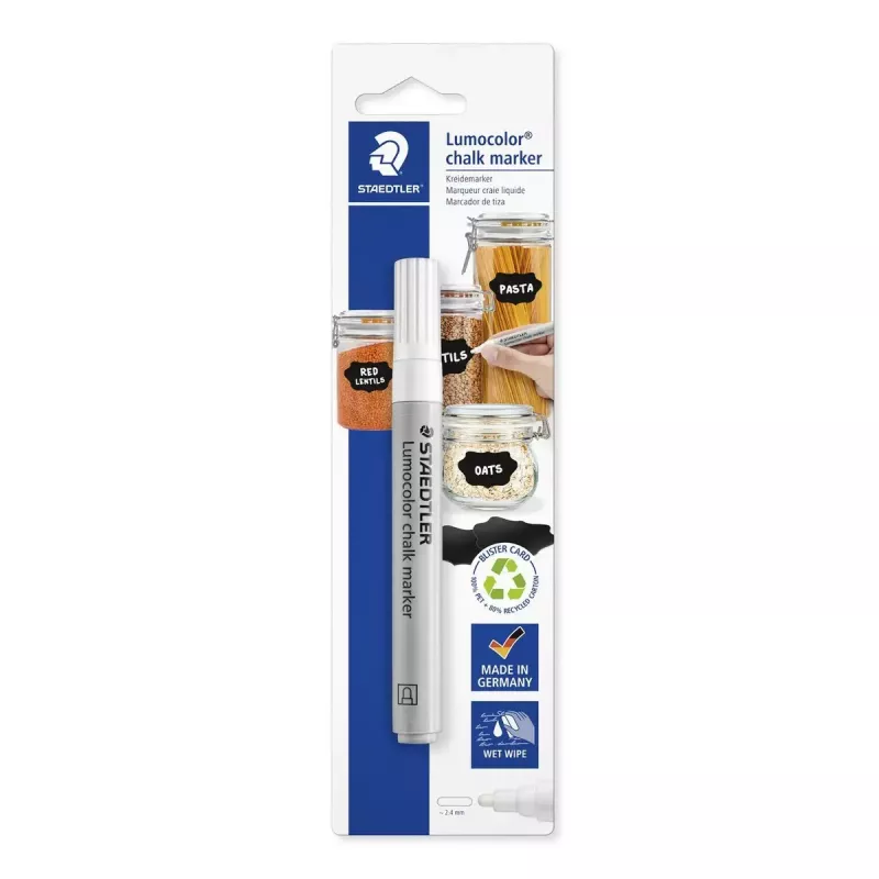 Staedtler Lumocolor 344 kriedový popisovač, biely, 2,4 mm