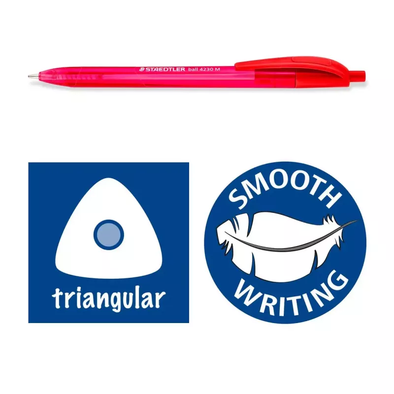 Zatiaľovací guľôčkové pero s klipom Staedtler Ball 4230 viacfarebné 8 kusov