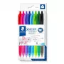 Zatiaľovací guľôčkové pero s klipom Staedtler Ball 4230 viacfarebné 8 kusov