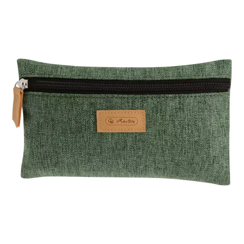 Mäkké peračník Herlitz GREENline polyester zelená sivá 210x15x123 mm