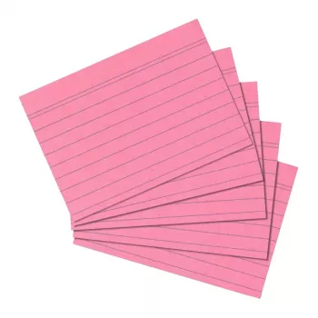 Kartotéčna karta Herlitz 10835890 ružová 100 kusov