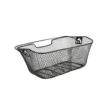 Fischer 61063 kôš na nosič bicykla, jemná sieťovina, čierny (61063)