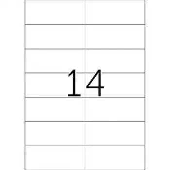 Odlepovacie etikety HERMA 5081 A4 105x42,3 mm biela 350 ks
