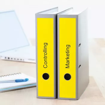 Etikety na spisy HERMA A4 61x297 mm žltá papier matný nepriehľadný 60 ks