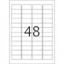 Inkjet etikety HERMA A4 45,7x21,2 mm biela papier matný 1200 ks