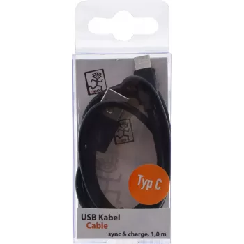 USB kábel 2GO 795782 1m USB B USB C čierny USB 3.2 Gen 1