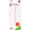 Audio kábel 2GO 797140 0,1 m 3,5 mm Lightning biely