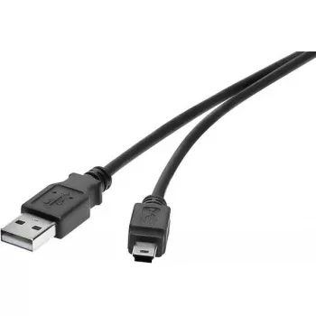 USB kábel Renkforce RF-4455807 0,3 m USB A na Mini-USB B čierna